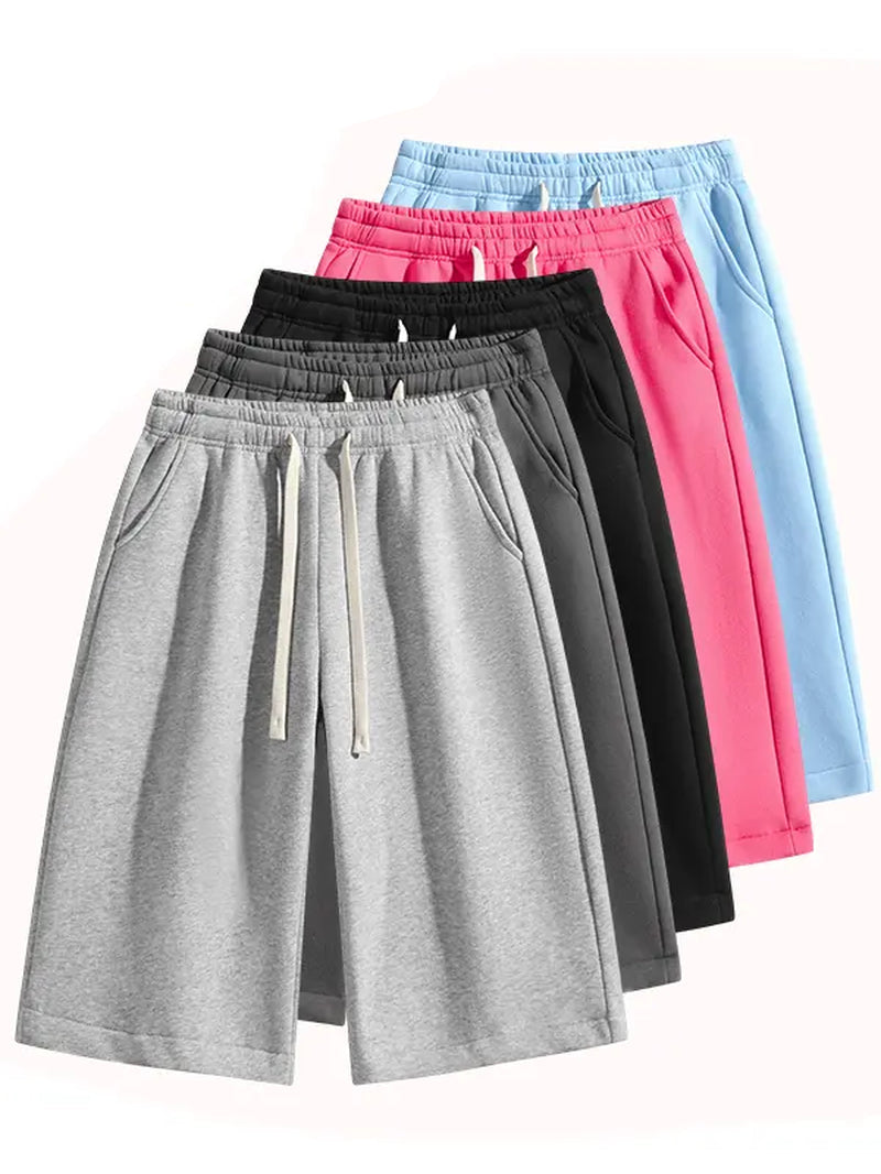 Summervibes Men’S Solid Color Shorts, Men’S Bermuda Shorts, Athletic Casual Shorts with a Belt and Pockets, Breathable Summer Casual Wear for Men, Summer Shorts, Spring New Release
