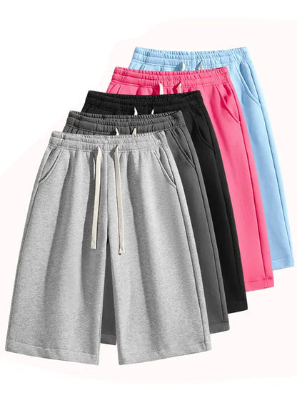 Summervibes Men’S Solid Color Shorts, Men’S Bermuda Shorts, Athletic Casual Shorts with a Belt and Pockets, Breathable Summer Casual Wear for Men, Summer Shorts, Spring New Release