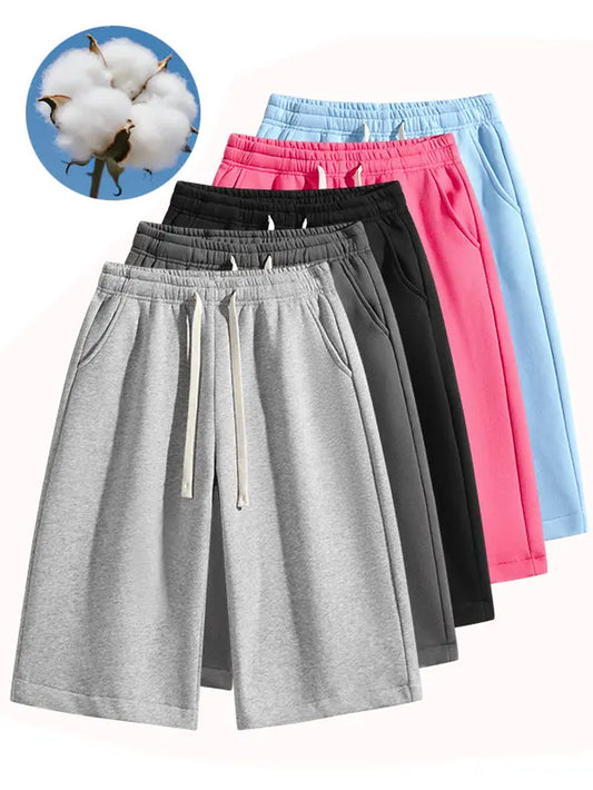 Summervibes Men’S Solid Color Shorts, Men’S Bermuda Shorts, Athletic Casual Shorts with a Belt and Pockets, Breathable Summer Casual Wear for Men, Summer Shorts, Spring New Release