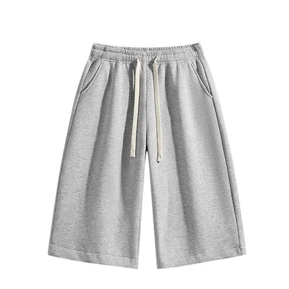 Summervibes Men’S Solid Color Shorts, Men’S Bermuda Shorts, Athletic Casual Shorts with a Belt and Pockets, Breathable Summer Casual Wear for Men, Summer Shorts, Spring New Release