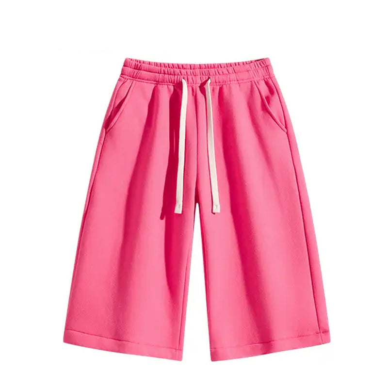 Summervibes Men’S Solid Color Shorts, Men’S Bermuda Shorts, Athletic Casual Shorts with a Belt and Pockets, Breathable Summer Casual Wear for Men, Summer Shorts, Spring New Release
