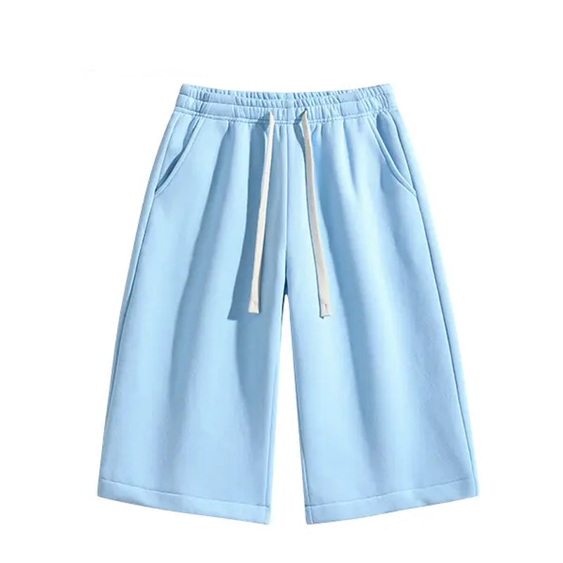 Summervibes Men’S Solid Color Shorts, Men’S Bermuda Shorts, Athletic Casual Shorts with a Belt and Pockets, Breathable Summer Casual Wear for Men, Summer Shorts, Spring New Release